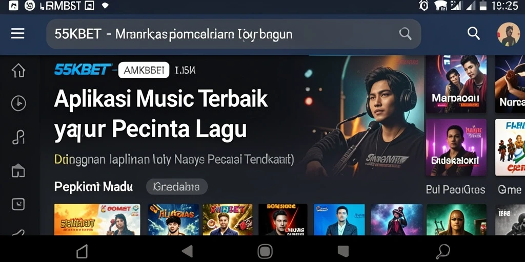 Tampilan gameplay musik di 55KBET yang interaktif dan menyenangkan.