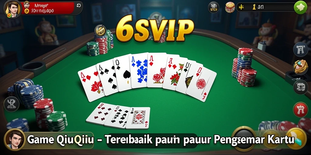 Screenshot utama menampilkan gameplay menarik game QiuQiu.