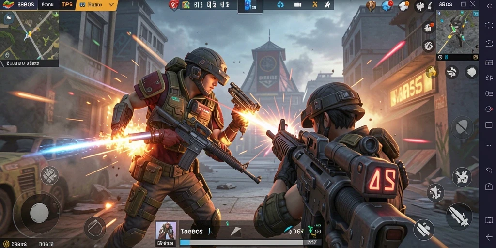 Tampilan Gameplay Seru dalam 88BOS yang menampilkan aksi TPS.