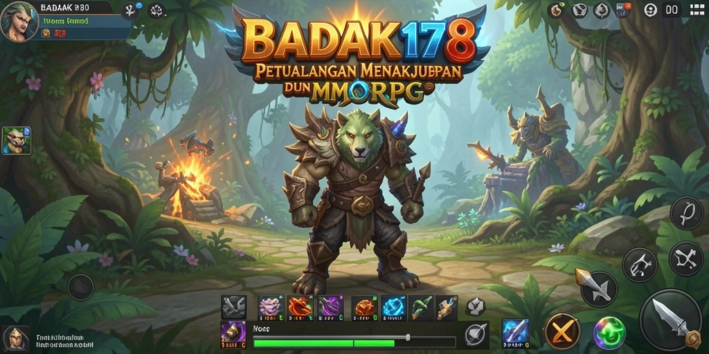 Screenshot BADAK178 menampilkan aksi seru dalam petualangan MMORPG.