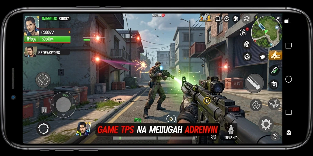 Tangkapan layar dari gameplay menegangkan dalam C0077.