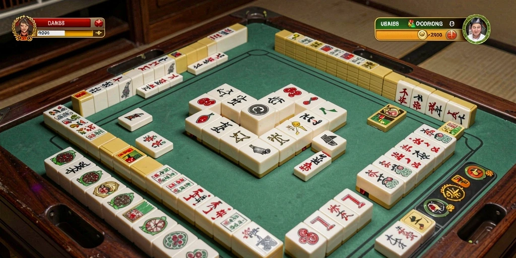 Gameplay menarik dalam DAM88 dengan suasana Mahjong yang kental.