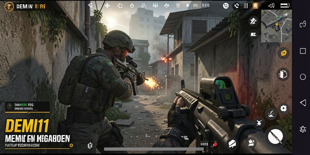Tampilan gameplay DEMI11 yang mendebarkan dan penuh aksi.