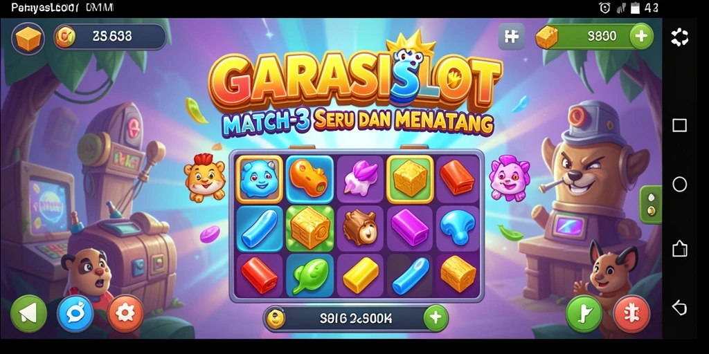 Tangkapan layar gameplay GARASISLOT yang penuh warna dan menantang.
