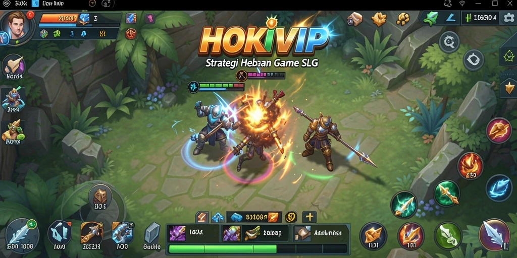 Tampilan gameplay <strong>HOKIVIP</strong> yang menonjolkan strategi pertempuran.