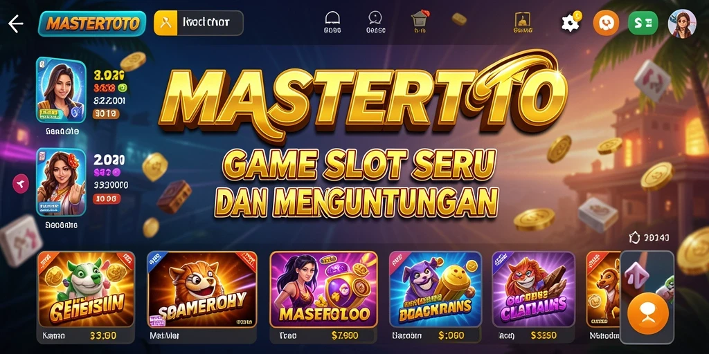Gameplay slot MASTERTOTO dengan tampilan menarik dan interaktif.