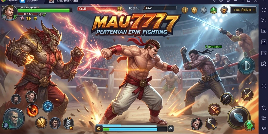 Tangkapan layar showcasing gameplay pertempuran di MAU777 yang mendebarkan.