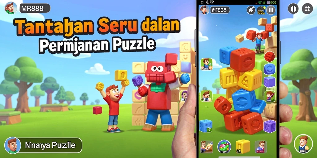 Screenshot MR888 menampilkan gameplay menarik dari teka-teki yang menantang.