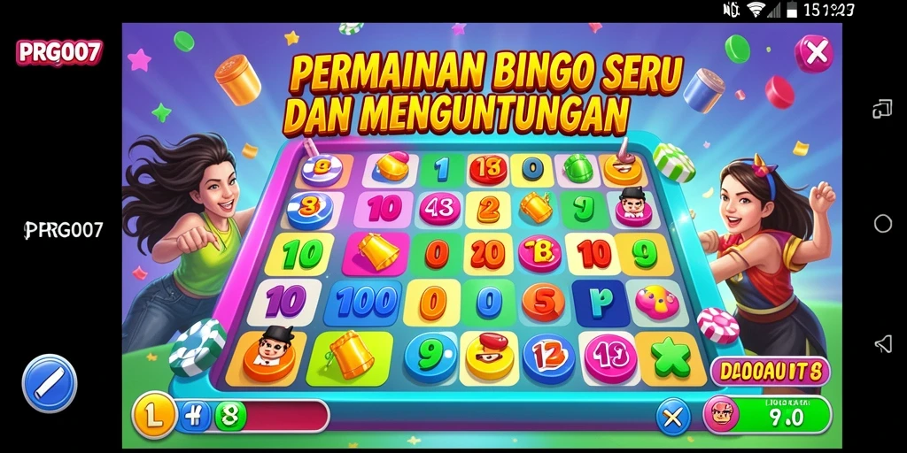 Tampilan gameplay seru PRG007 dengan suasana Bingo yang meriah.