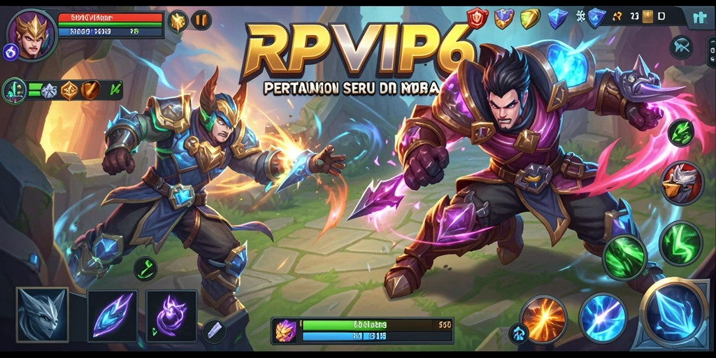 Tampilan gameplay seru di RPVIP6 dengan aksi berintensitas tinggi.