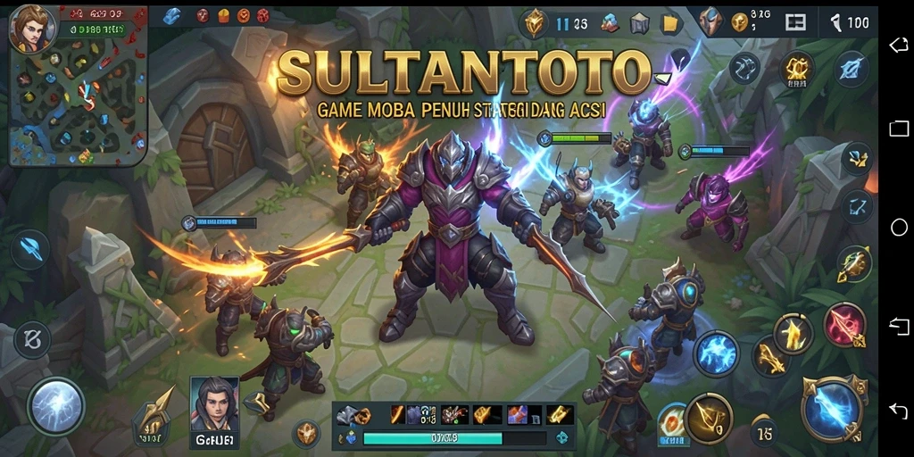 Tampilan gameplay SULTANTOTO yang mendebarkan di medan perang.