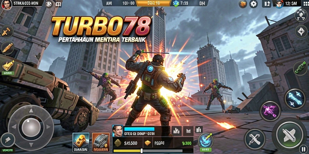 Tangkapan layar gameplay <strong>TURBO78</strong> dengan aksi menara yang mendebarkan.