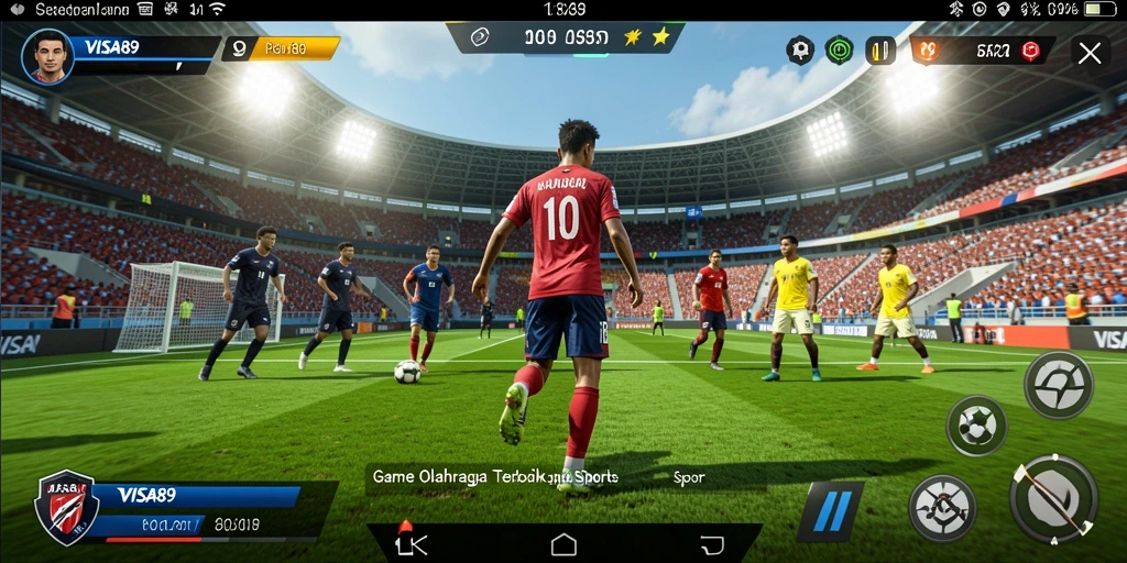 Tampilan menarik dari gameplay <strong>VISA89</strong> dalam aksi olahraga.