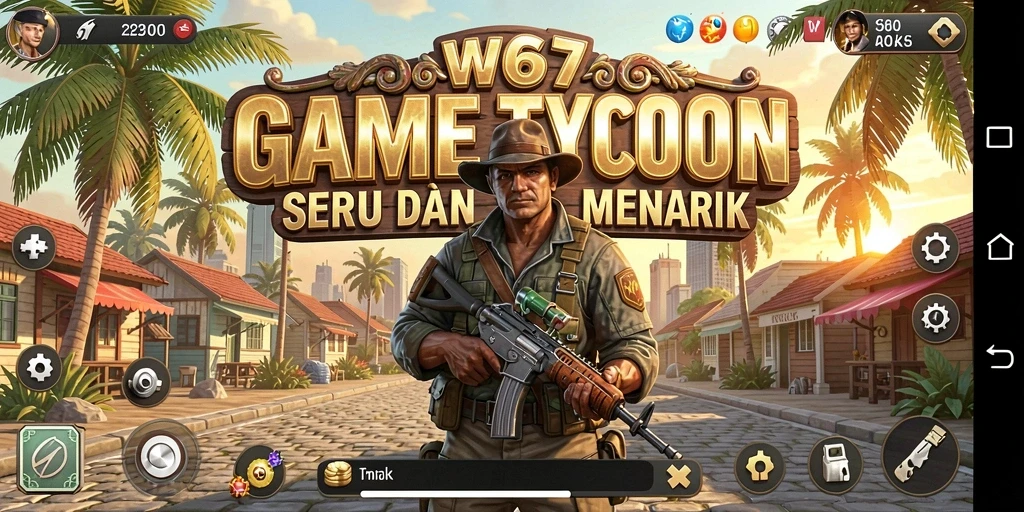 Tampilan gameplay W67 yang menakjubkan dan interaktif.
